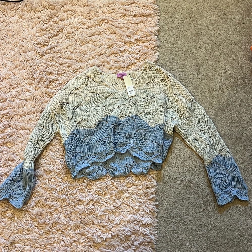 Multicolored sweater/ cover up!